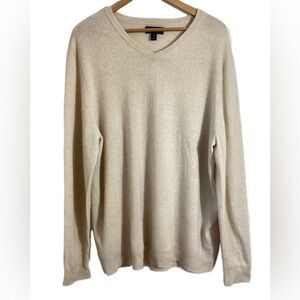 Club Room Luxury Neutral Cashmere Sweater Mens XL
